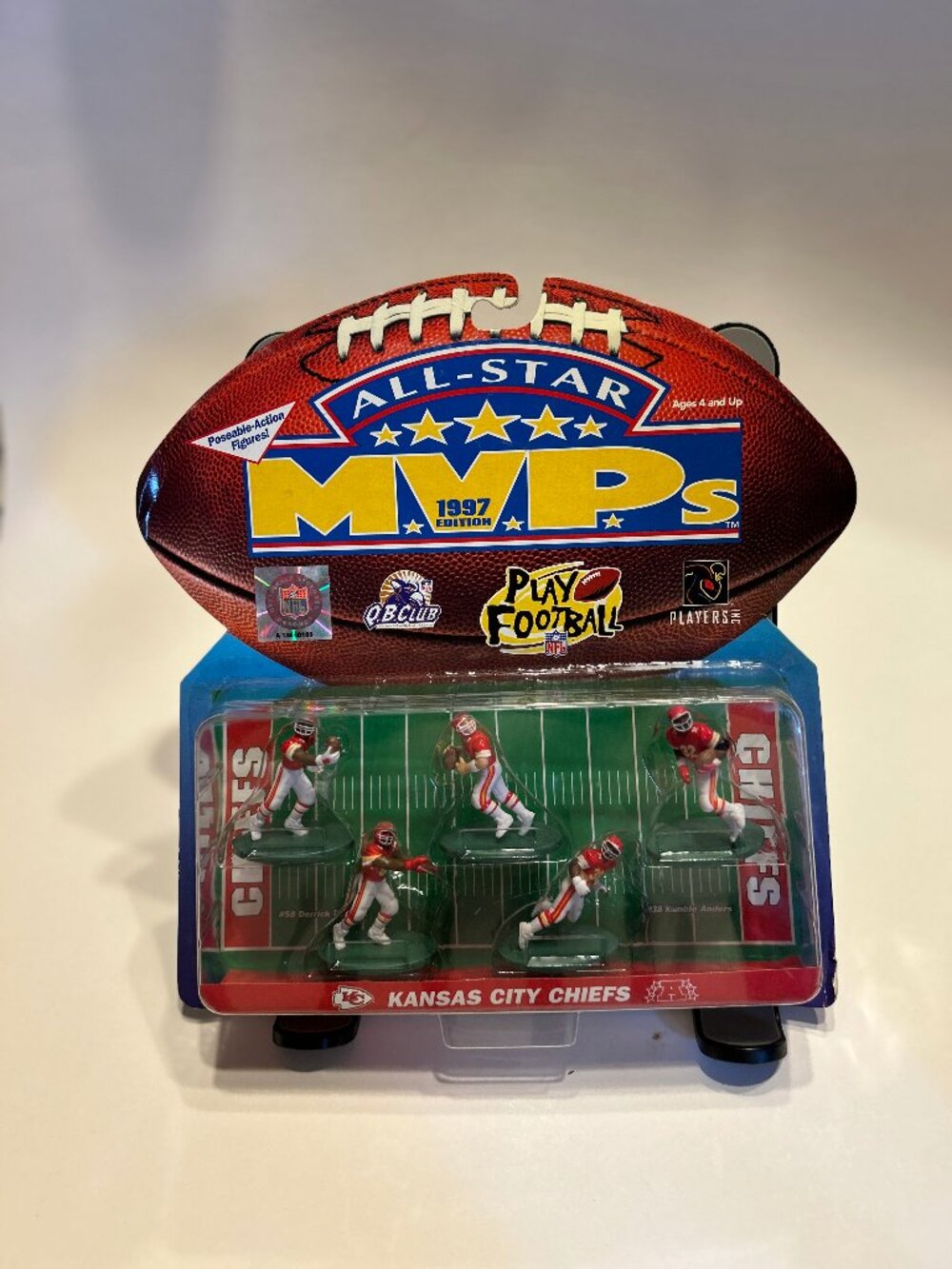 1997 All Star MVP’s Posable Figures NFL Kansas City Chiefs Set Sealed